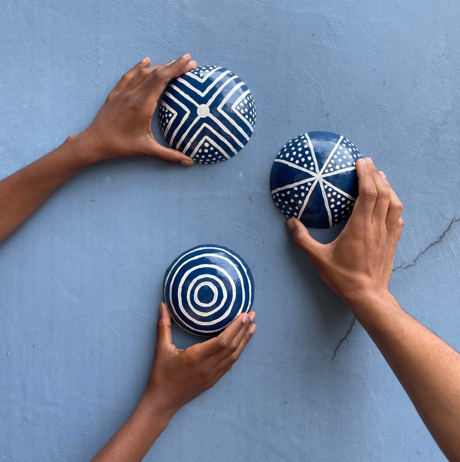 Blue calabashes
